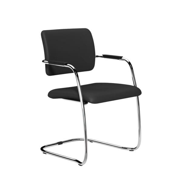 OQ1 Series Mid Back Stacking Chair Chrome