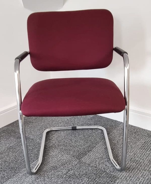 Wine Cantilever Meeting Chair