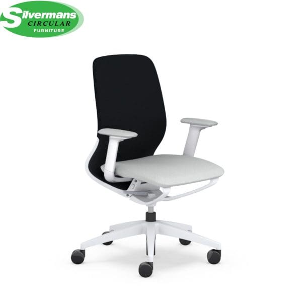 Office swivel chair for agile working with a motion net design, productive work experience.