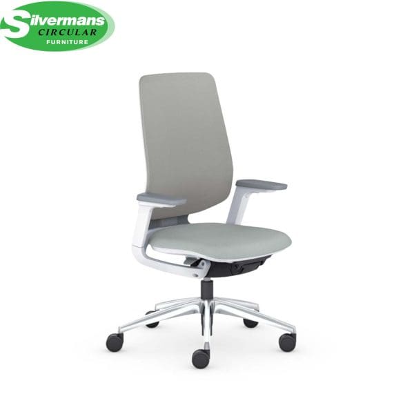 Office swivel chair, flex model, designed for multi-user workstations with adaptive seating and ergonomic comfort