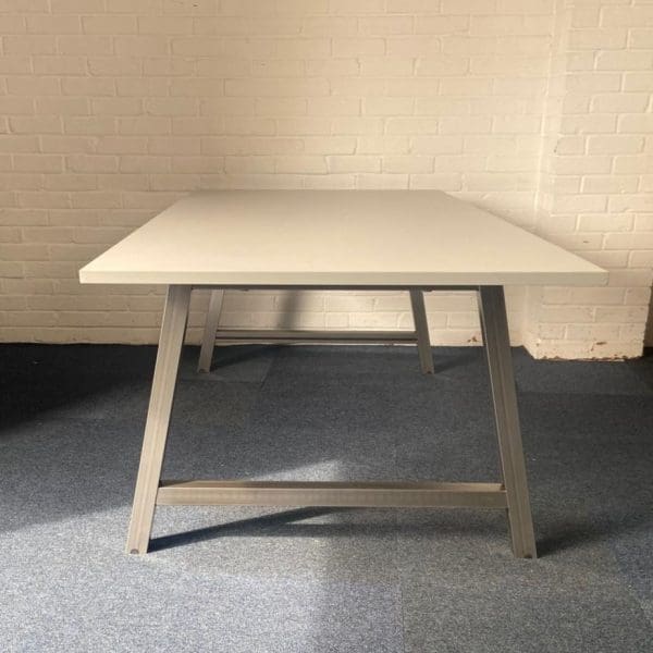 2m x 1m New / Old Stock Raw Steel Frame - White Top