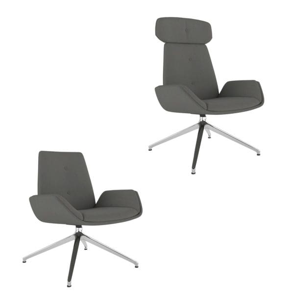 Lounge chair, upholstered armchair, modern furniture, office seating, Silverman's Office Furniture.