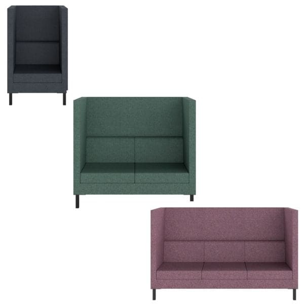 office sofa, waiting room seating, reception seating, lounge seating, Silvermans Office Furniture