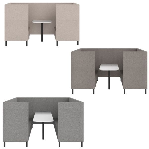 office booth seating, meeting booth, private booth, quiet booth, Silvermans Office Furniture