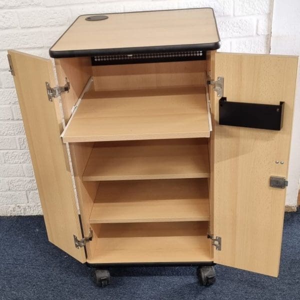 Beech - Small Mobile Cupboard