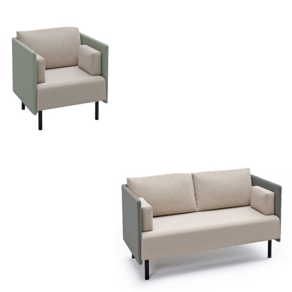 Lounge - 1 & 2 Person Low Back Sofas