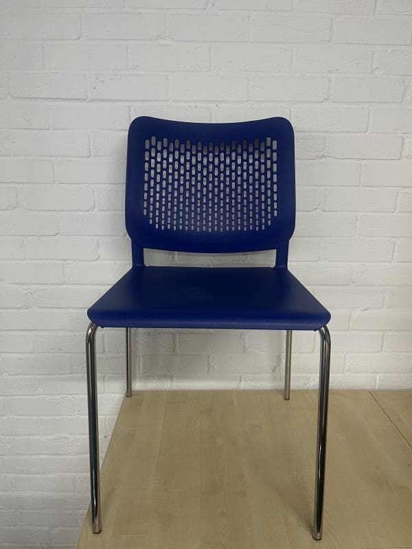 Chipper 4 Leg Bistro Chair Blue